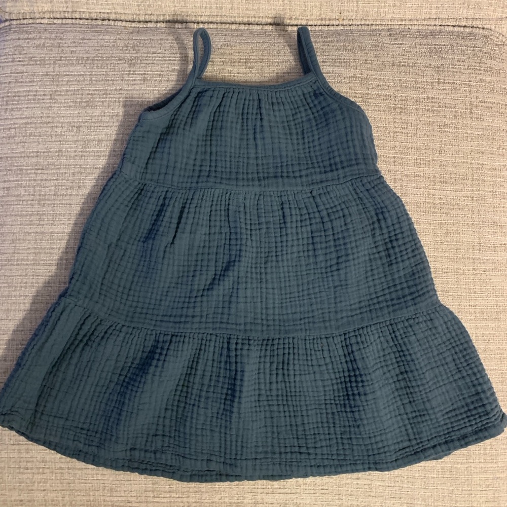 Little Co. by Lauren Conrad Blue Muslin Dress Girls 24M